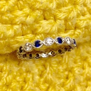 Tacori Ring (Sapphires and Crystals)